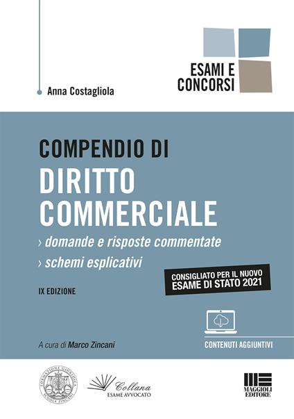 Compendio di diritto commerciale. Con espansione online - Anna Costagliola - copertina