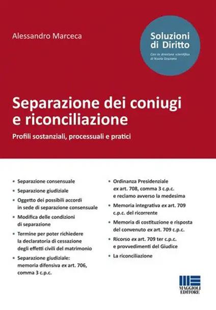 Separazione dei coniugi e riconciliazione - Alessandro Marceca - copertina