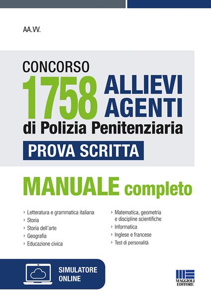 Concorso 1758 allievi agenti di polizia penitenziaria. Prova scritta. Con espansione online. Con software di simulazione - copertina