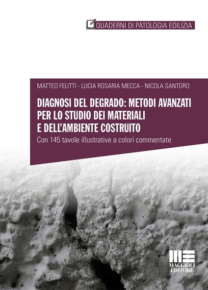 Diagnosi del degrado: metodi avanzati per lo studio dei materiali e dell'ambiente costruito - Matteo Felitti,Lucia Rosaria Mecca,Nicola Santoro - copertina