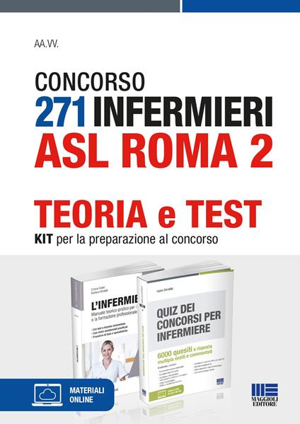 Concorso 271 infermieri ASL Roma 2. Teoria e test. Kit per la preparazione al concorso. Con espansione online - copertina