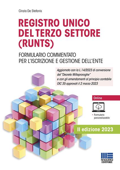 Registro unico del terzo settore (RUNTS) - Cinzia De Stefanis - copertina