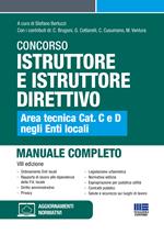 Concorso istruttore e istruttore direttivo. Area tecnica cat. C e D negli Enti locali