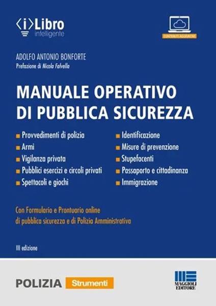 Manuale operativo di Pubblica Sicurezza - Adolfo Antonio Bonforte - copertina