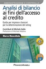 Analisi di bilancio ai fini dell'accesso al credito. Guida per imprese e bancari per la determinazione del rating. Con aggiornamento online