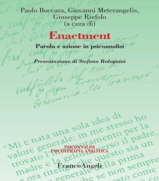 Enactment. Parola e azione in psicoanalisi - copertina