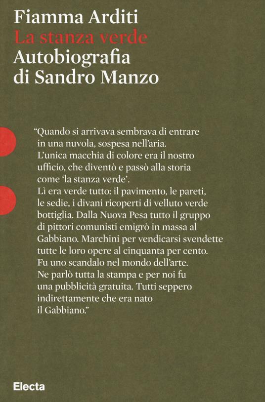 La stanza verde. Autobiografia di Sandro Manzo - Sandro Manzo,Fiamma Arditi - copertina