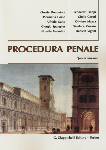 Procedura penale - copertina