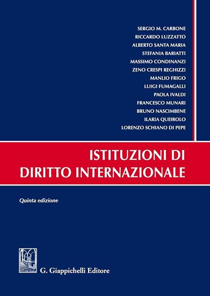 Istituzioni di diritto internazionale - copertina