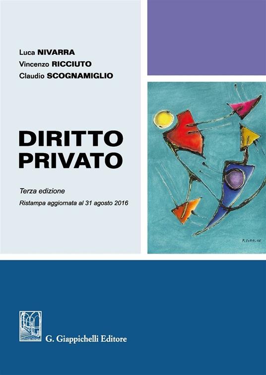 Diritto privato - Luca Nivarra,Vincenzo Ricciuto,Claudio Scognamiglio - copertina