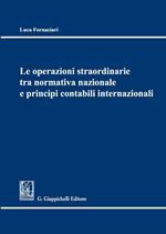 Le operazioni straordinarie tra normativa nazionale e principi contabili internazionali