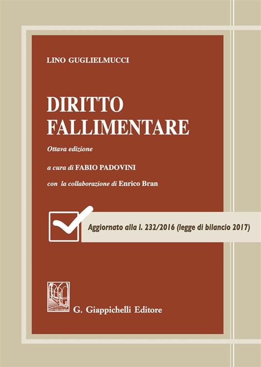 Diritto fallimentare - Lino Guglielmucci - copertina