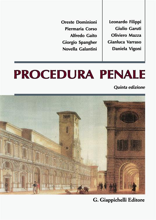 Procedura penale - copertina