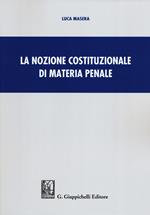 La nozione costituzionale di materia penale