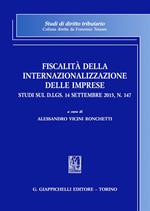 Fiscalità della internazionalizzazione delle imprese