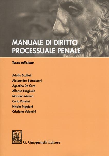 Manuale di diritto processuale penale - copertina