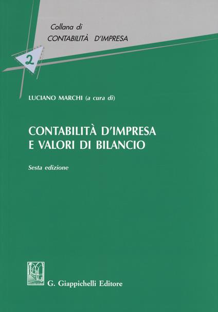 Contabilità d'impresa e valori di bilancio - copertina