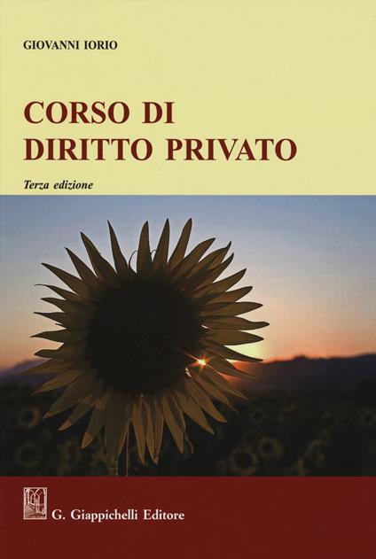 Corso di diritto privato - Giovanni Iorio - copertina