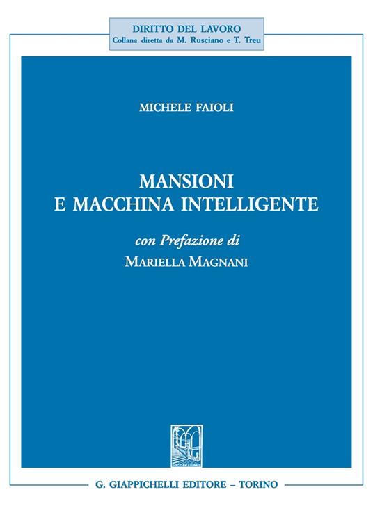 Mansioni e macchina intelligente - Michele Faioli - copertina