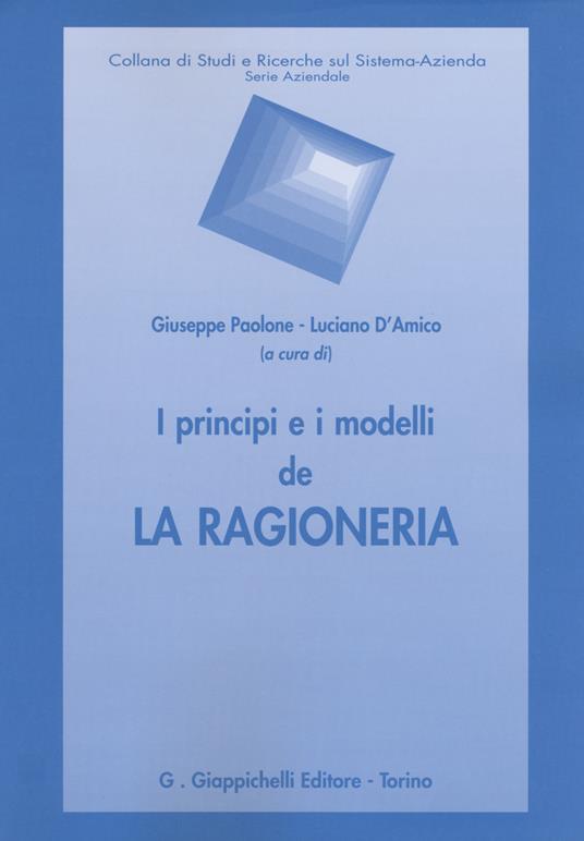 I principi e i modelli de la ragioneria - copertina