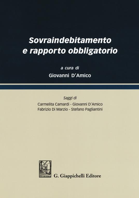 Sovraindebitamento e rapporto obbligatorio - copertina