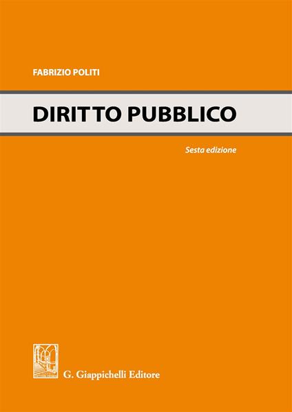 Diritto pubblico - Fabrizio Politi - copertina