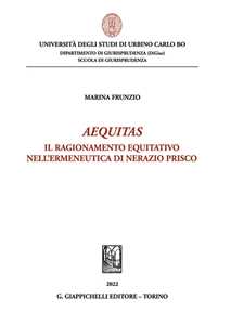 Image of Aequitas. Il ragionamento equitativo nell'ermeneutica di Nerazio Prisco