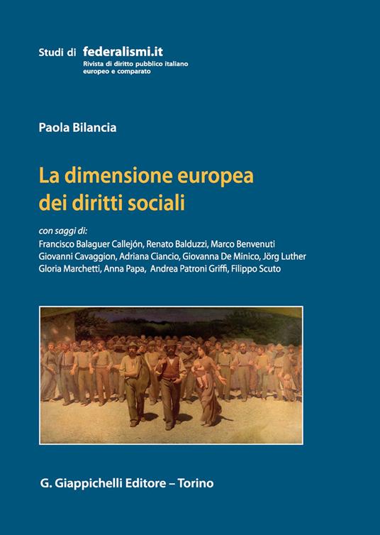 La dimensione europea dei diritti sociali - copertina