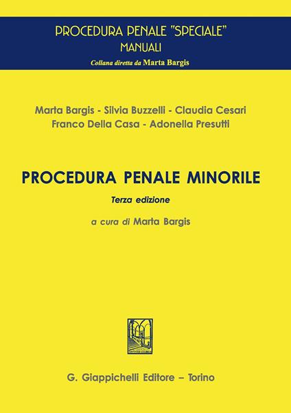 Procedura penale minorile - copertina