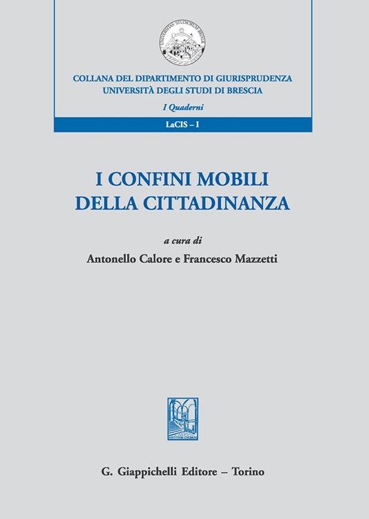 I confini mobili della cittadinanza - copertina