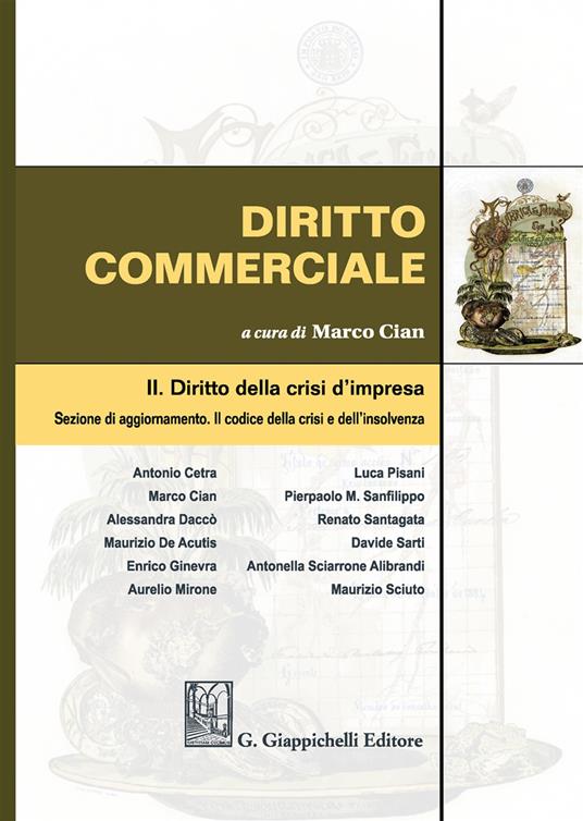 Diritto commerciale. Vol. 2: Diritto della crisi d'impresa. - copertina