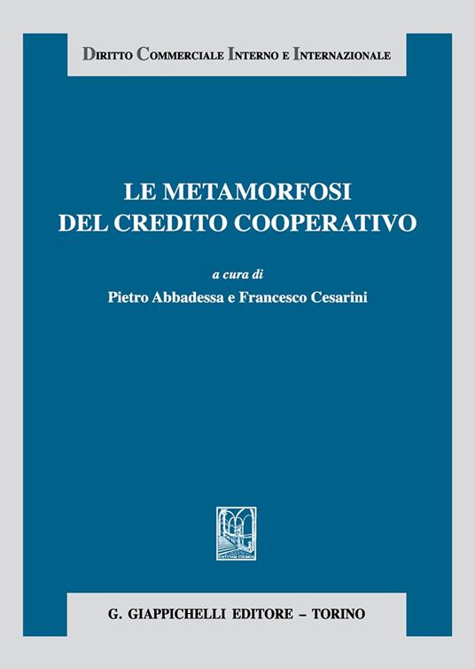 Le metamorfosi del credito cooperativo - copertina