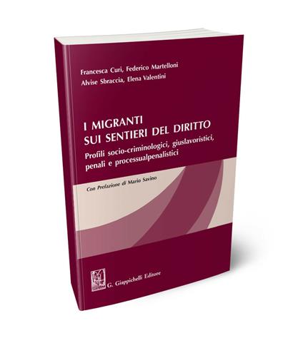 I migranti sui sentieri del diritto. Profili socio-criminologici, giuslavoristici, penali e processualpenalistici - Francesca Curi,Federico Martelloni,Alvise Sbraccia - copertina