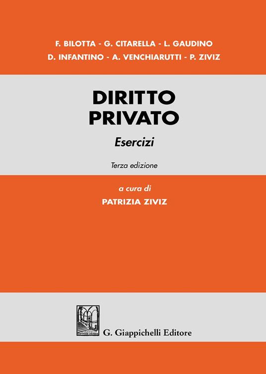 Diritto privato. Esercizi - copertina