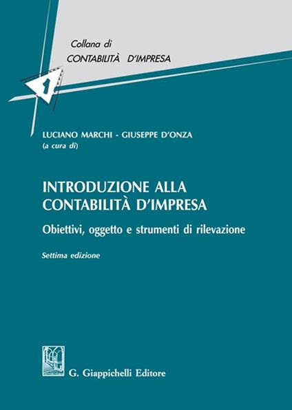 Introduzione alla contabilità d'impresa. Obiettivi, oggetto e strumenti di rilevazione - copertina