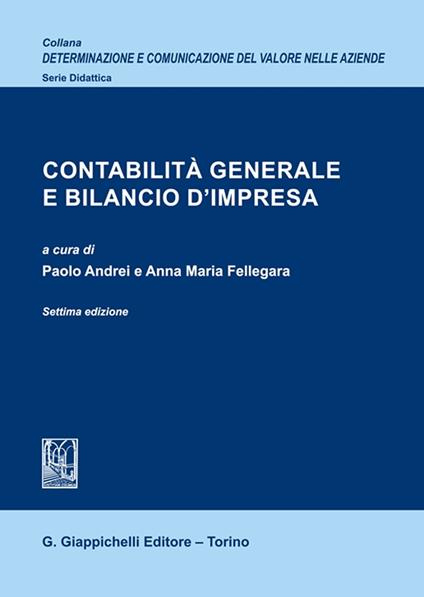 Contabilità generale e bilancio d'impresa - copertina