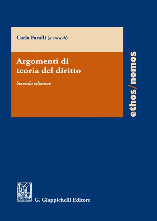 Argomenti di teoria del diritto - copertina