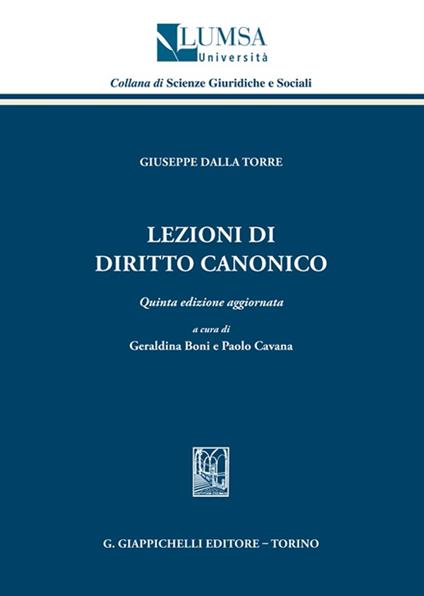 Lezioni di diritto canonico - Giuseppe Dalla Torre - copertina