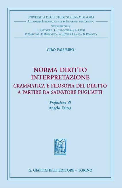 Norma diritto interpretazione. Grammatica e filosofia del diritto a partire da Salvatore Pugliatti - Ciro Palumbo - ebook