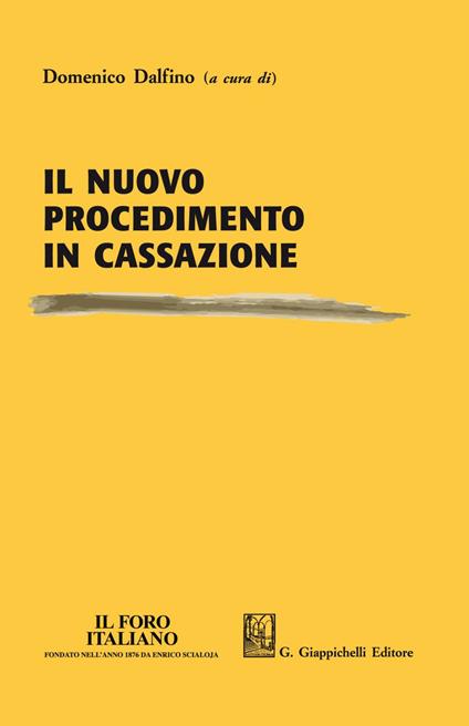 Il nuovo procedimento in Cassazione - Domenico Dalfino - ebook