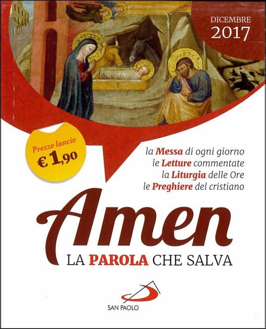 Amen. La parola che salva. Dicembre 2017 (2017) - copertina