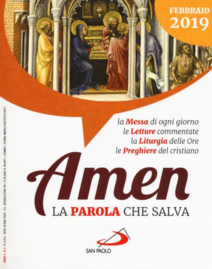 Amen. La parola che salva. Febbraio 2019 (2019) - copertina