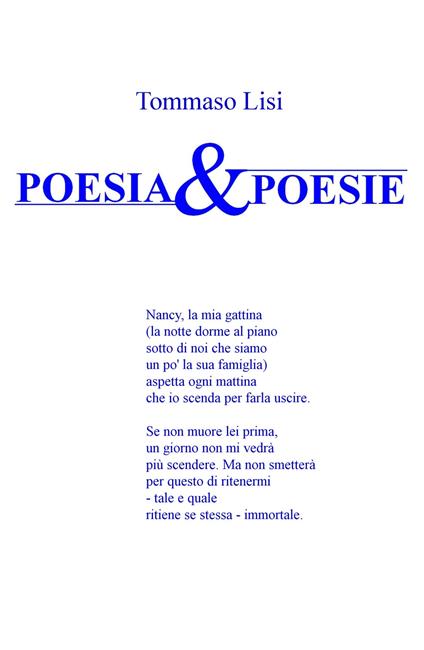 Poesia & poesie - Tommaso Lisi - copertina