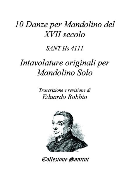 10 danze per mandolino del XVII secolo - Eduardo Robbio - copertina