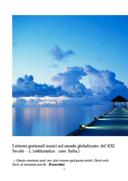 I sistemi gestionali tossici nel mondo globalizzato del XXI secolo. L'emblematico caso Italia - Emidio Valentini - ebook