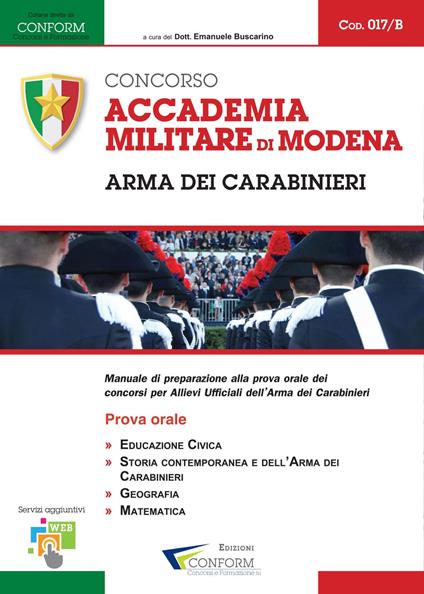 Accademia Militare di Modena. Arma dei Carabinieri. Prova Orale - copertina