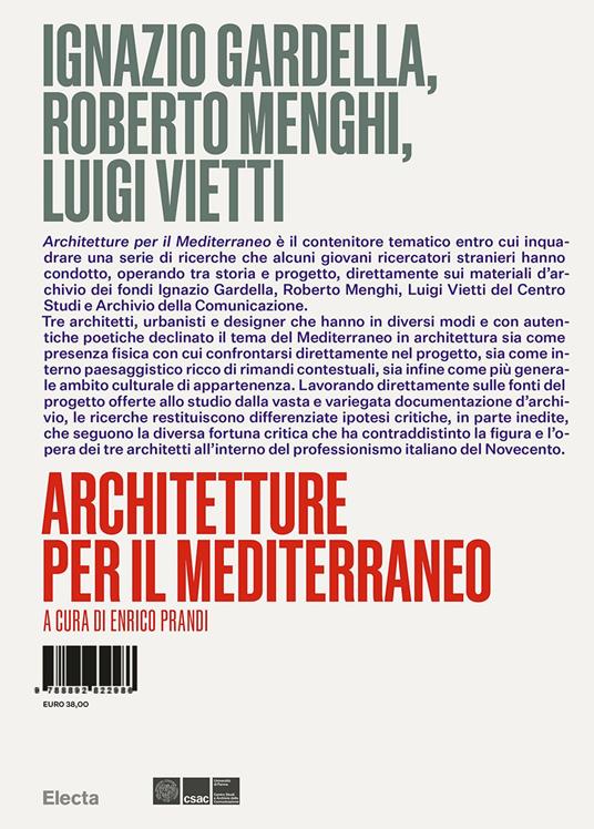 Ignazio Gardella, Roberto Menghi, Luigi Vietti. Architetture per il Mediterraneo. Ediz. illustrata - copertina