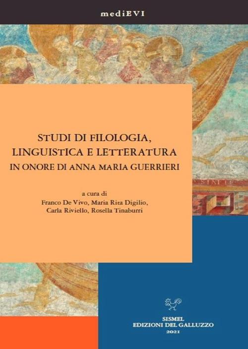 Studi di filologia, linguistica e letteratura in onore di Anna Maria Guerrieri - copertina