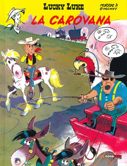 La carovana. Lucky Luke - René Goscinny,Morris - copertina