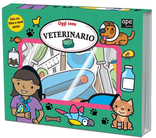 Oggi sono veterinario. Ediz. illustrata. Con gadget - Fiona Byrne,Robyn Newton,Amy Oliver - copertina